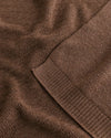 Kocyk z wełny merino Dora Mocha - Hvid