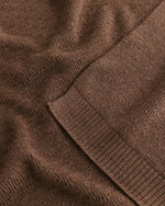 Kocyk z wełny merino Dora Mocha - Hvid