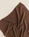 Kocyk z wełny merino Dora Mocha - Hvid