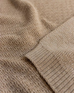 Kocyk z wełny merino Dora Mocha - Hvid
