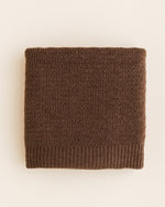 Kocyk z wełny merino Dora Mocha - Hvid