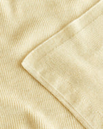 Kocyk z wełny merino Felix Light Yellow - Hvid