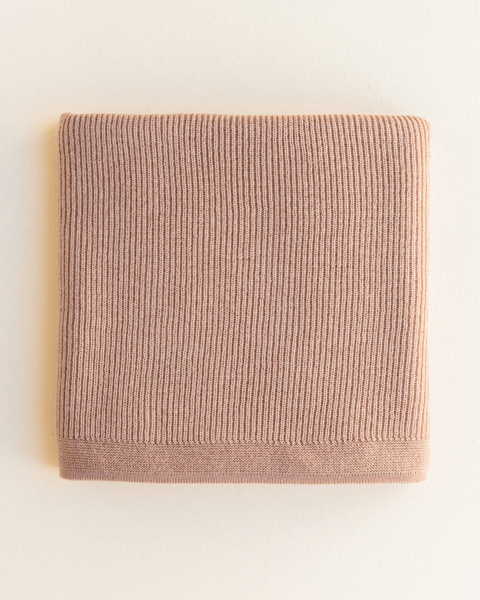 Kocyk z wełny merino Felix Rose - Hvid