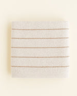 Kocyk z wełny merino Harry Cream/Sand - Hvid