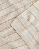 Kocyk z wełny merino Harry Cream/Sand - Hvid