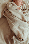 Kocyk z wełny merino Harry Cream/Sand - Hvid