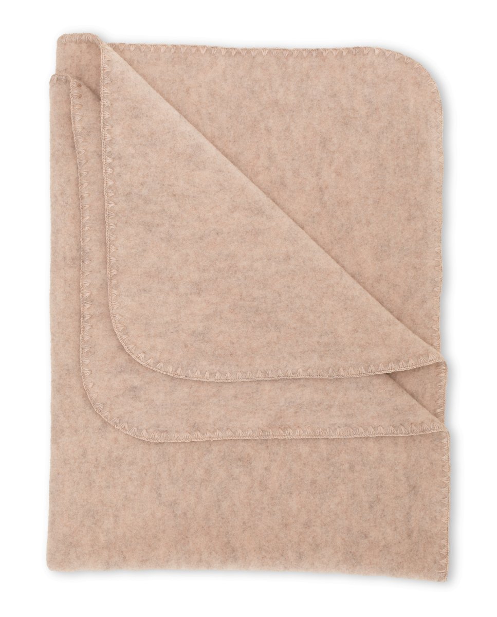 Kocyk z wełny merino Sand - ENGEL NATUR