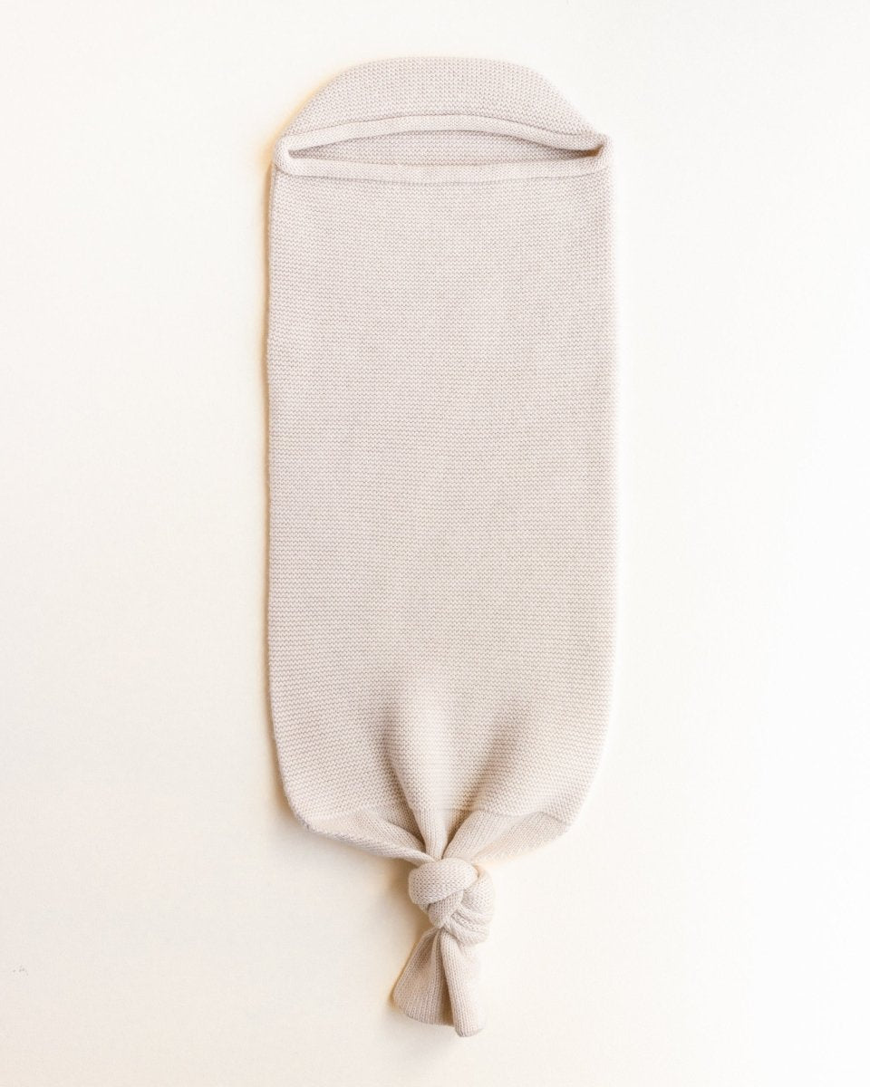 Kokon niemowlęcy z wełny merino Cream - Hvid