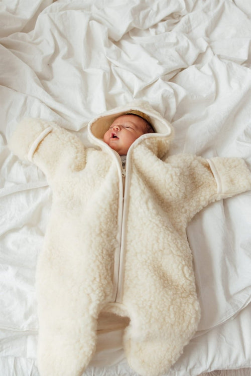 Kombinezon merino z barankiem Almond - Meggstore