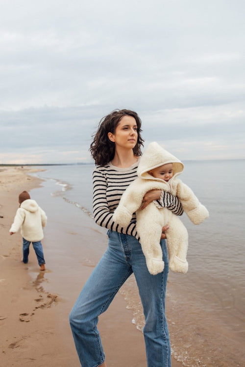 Kombinezon merino z barankiem Milk - Meggstore