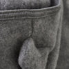 Kombinezon merino z kapturem z uszkami misia zapinany na zamek błyskawiczny Medium Grey Melange - Huttelihut