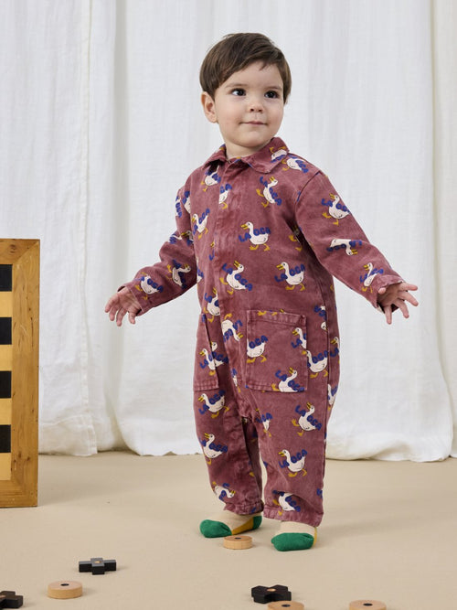 Kombinezon z bawełny i lyocelu La Oca Brown - Bobo Choses
