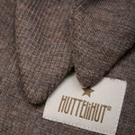 Kominiarka merino z uszkami królika Brown Melange - Huttelihut