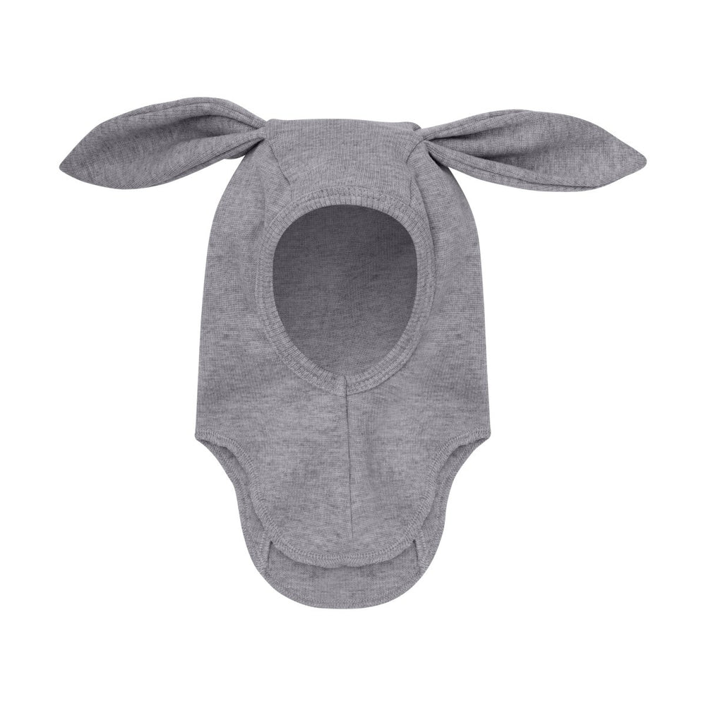 Kominiarka merino z uszkami królika Medium Grey Melange - Huttelihut