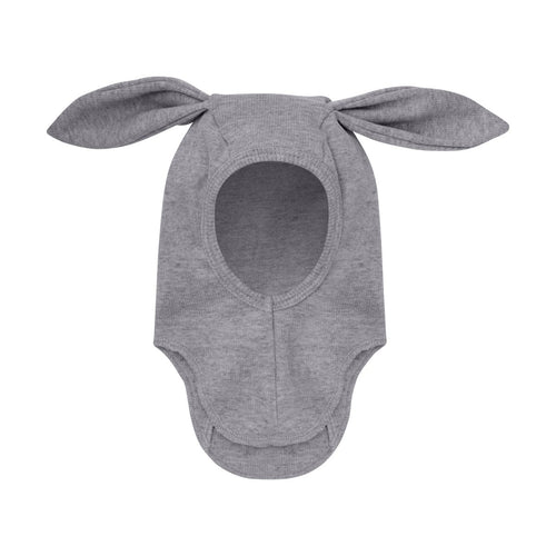 Kominiarka merino z uszkami królika Medium Grey Melange - Huttelihut