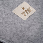 Kominiarka z wełny merino z uszkami królika Medium Grey Melange - Huttelihut