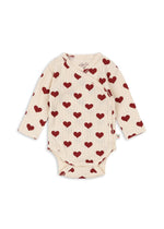 Kopertowe body z bawełny organicznej Minnie Amour Rouge - KONGES SLØJD