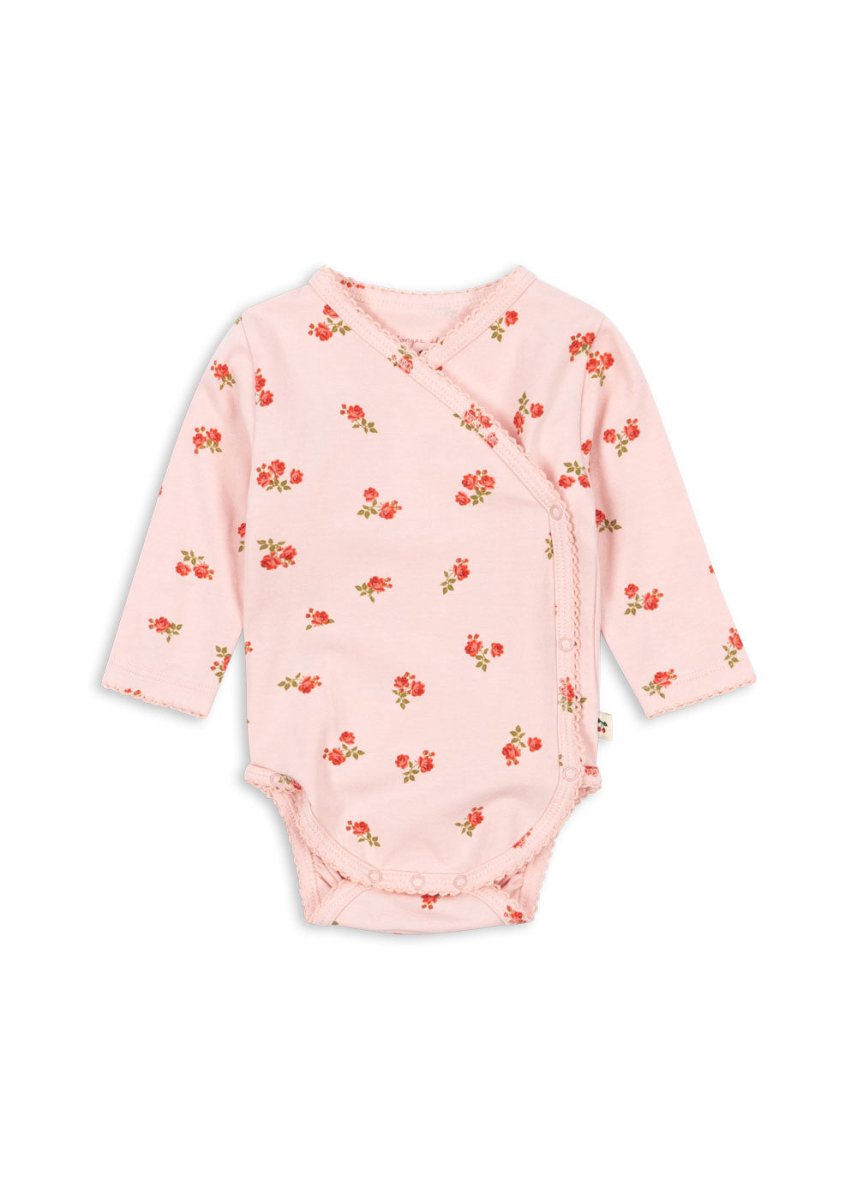 Kopertowe body z bawełny organicznej Rosa Pink - KONGES SLØJD