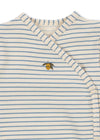 Kopertowe body z bawełny organicznej Stripe Bluie - KONGES SLØJD