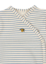 Kopertowe body z bawełny organicznej Stripe Bluie - KONGES SLØJD