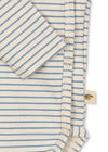 Kopertowe body z bawełny organicznej Stripe Bluie - KONGES SLØJD