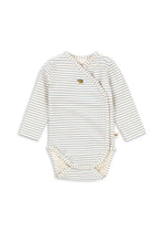 Kopertowe body z bawełny organicznej Stripe Bluie - KONGES SLØJD