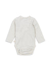 Kopertowe body z bawełny organicznej Stripe Bluie - KONGES SLØJD