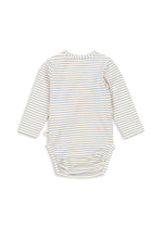 Kopertowe body z bawełny organicznej Stripe Bluie - KONGES SLØJD