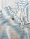 Kopertowe body z bawełny organicznej Stripe Bluie - KONGES SLØJD