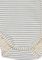 Kopertowe body z bawełny organicznej Stripe Bluie - KONGES SLØJD