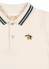 Koszulka polo z krótkim rękawem Florian Antique white - KONGES SLØJD
