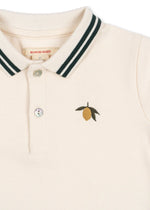 Koszulka polo z krótkim rękawem Florian Antique white - KONGES SLØJD