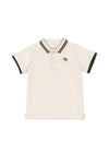 Koszulka polo z krótkim rękawem Florian Antique white - KONGES SLØJD