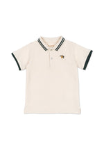 Koszulka polo z krótkim rękawem Florian Antique white - KONGES SLØJD
