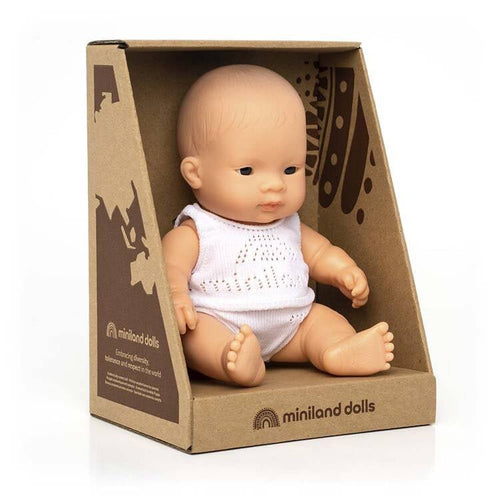Lalka dziewczynka Azjatka 21 cm Baby - Miniland