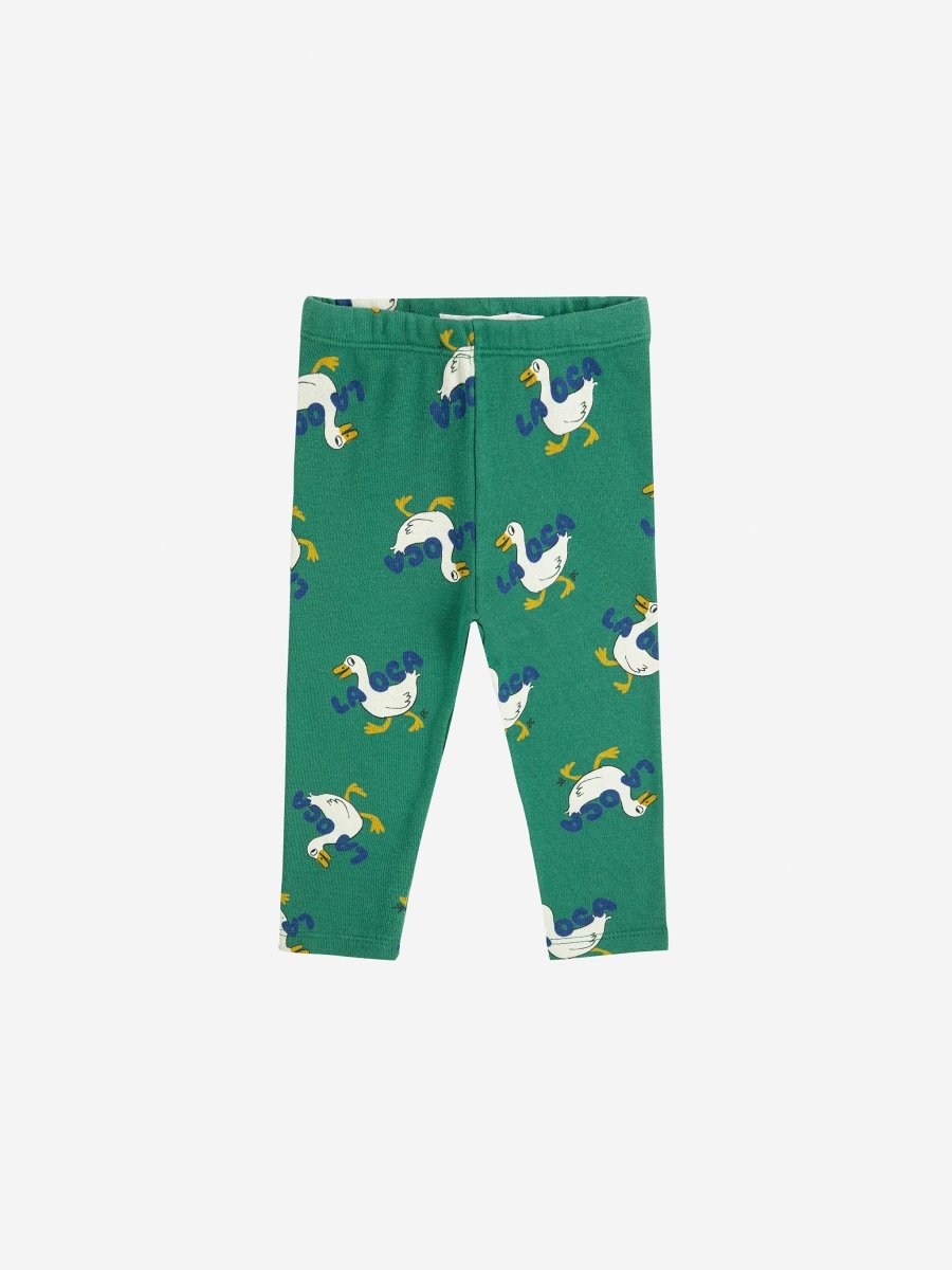 Legginsy z bawełny organicznej La Oca Green - Bobo Choses