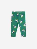 Legginsy z bawełny organicznej La Oca Green - Bobo Choses
