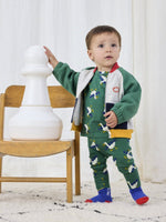 Legginsy z bawełny organicznej La Oca Green - Bobo Choses
