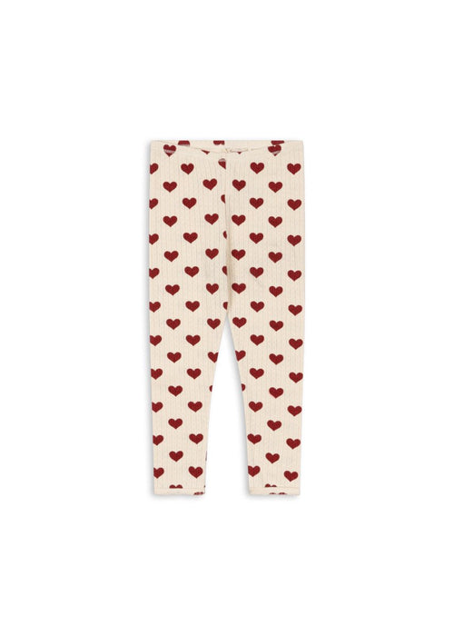 Legginsy z bawełny organicznej Minnie Amour Rouge - KONGES SLØJD