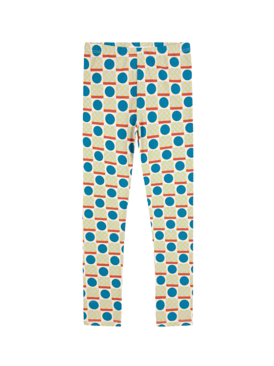 Legginsy z bawełny organicznej Off White - Bobo Choses