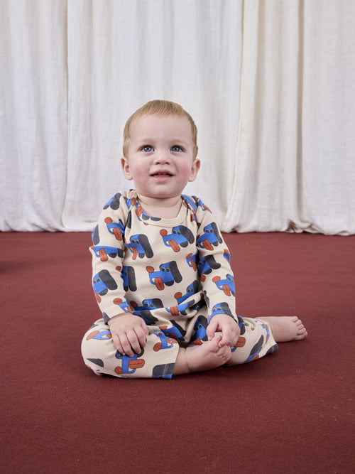 Legginsy z bawełny organicznej Off White - Bobo Choses
