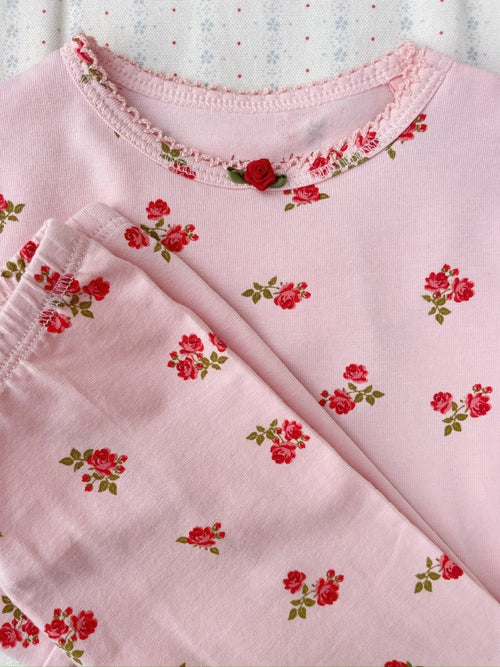 Legginsy z bawełny organicznej Rose Pink - KONGES SLØJD