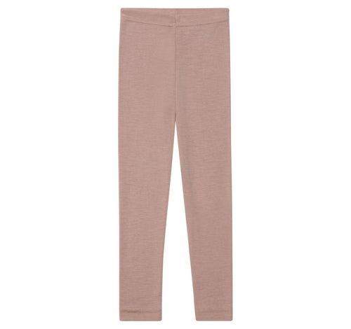Legginsy z wełny merino i jedwabiu Dusty Rose - ENGEL NATUR