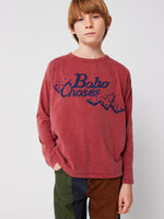 Longsleeve z bawełny organicznej Brown - Bobo Choses