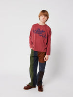 Longsleeve z bawełny organicznej Brown - Bobo Choses