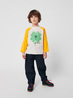 Longsleeve z bawełny organicznej Yellow - Bobo Choses