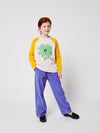 Longsleeve z bawełny organicznej Yellow - Bobo Choses