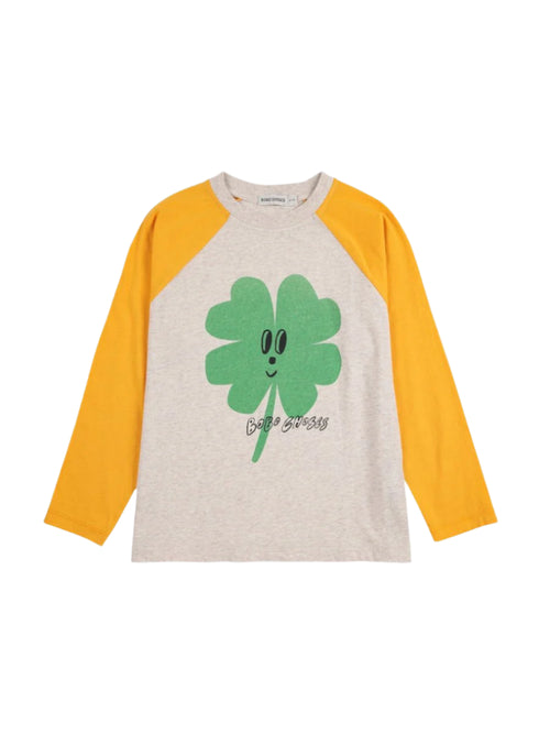 Longsleeve z bawełny organicznej Yellow - Bobo Choses