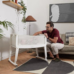 Łóżeczko dostawne na kółkach SnüzPod Studio Paris - White - Snüz