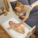 Łóżeczko dostawne na kółkach SnüzPod Studio Stokholm - Natural - Snüz
